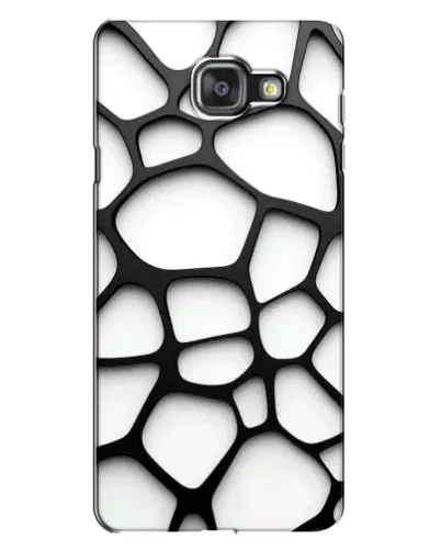 Чехол для Samsung Galaxy A7 2016 (A7100, A710F) с картинкой «Белая объемная сетка»