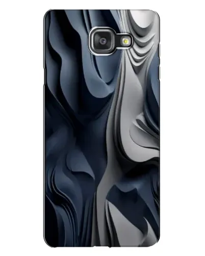Чехол для Samsung Galaxy A7 2016 (A7100, A710F) с картинкой «Объемные синие складки»