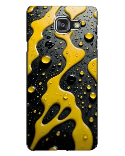 Чехол для Samsung Galaxy A7 2016 (A7100, A710F) с картинкой «Жидкое желтое золото»