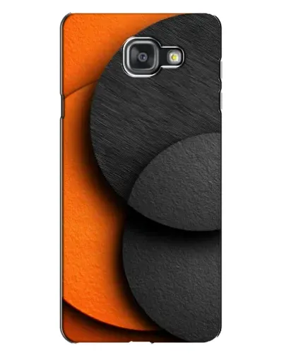 Чехол для Samsung Galaxy A7 2016 (A7100, A710F) с картинкой «Геометрия оранжевых кругов»