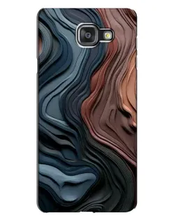 Чехол для Samsung Galaxy A7 2016 (A7100, A710F) с картинкой «Цветные волны каньона»