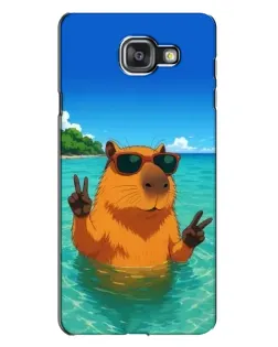 Чехол для Samsung Galaxy A7 2016 (A7100, A710F) с картинкой «Морская капибара» Чехол для Samsung Galaxy A7 2016 (A7100, A710F) с картинкой «Морская капибара»