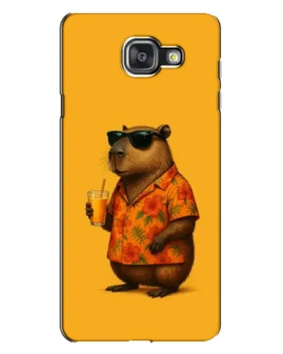 Чехол для Samsung Galaxy A7 2016 (A7100, A710F) с картинкой «Капибара на отдыхе»