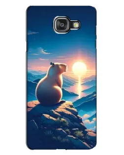 Чехол для Samsung Galaxy A7 2016 (A7100, A710F) с картинкой «Закат солнца с капибарой» Чехол для Samsung Galaxy A7 2016 (A7100, A710F) с картинкой «Закат солнца с капибарой»