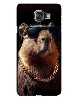 Чехол для Samsung Galaxy A7 2016 (A7100, A710F) с картинкой «Капибара золотая цепь» Чехол для Samsung Galaxy A7 2016 (A7100, A710F) с картинкой «Капибара золотая цепь»