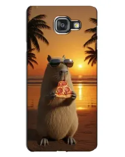 Чехол для Samsung Galaxy A7 2016 (A7100, A710F) с картинкой «Капибара с пиццей» Чехол для Samsung Galaxy A7 2016 (A7100, A710F) с картинкой «Капибара с пиццей»