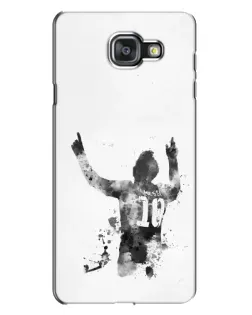 Чехол для Samsung Galaxy A7 2016 (A7100, A710F) с картинкой «Черно-белый силуэт Месси» Чехол для Samsung Galaxy A7 2016 (A7100, A710F) с картинкой «Черно-белый силуэт Месси»