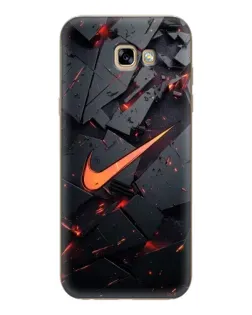 Чехол для Samsung Galaxy A7 2017 (A720, A720F) с картинкой «Nike — эффект разломов»