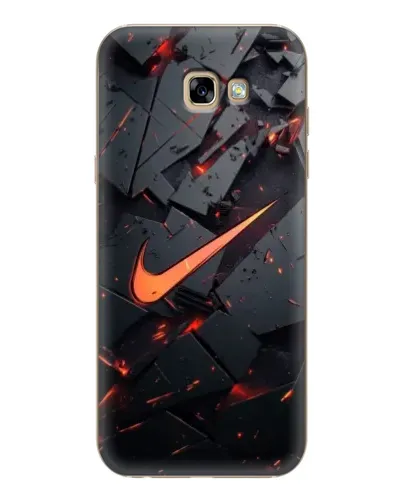 Чехол для Samsung Galaxy A7 2017 (A720, A720F) с картинкой «Nike — эффект разломов»