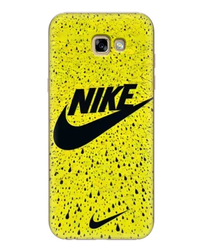 Чехол для Samsung Galaxy A7 2017 (A720, A720F) с картинкой «Желтый текстурный Nike»