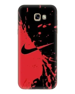 Чохол для Samsung Galaxy A7 2017 (A720, A720F) з картинкою «Червоні бризки Nike»