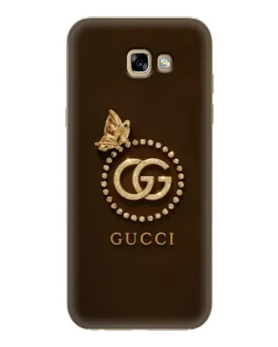 Чехол для Samsung Galaxy A7 2017 (A720, A720F) с картинкой «Gucci — золотая бабочка»