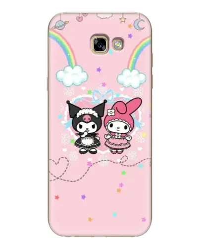 Чехол для Samsung Galaxy A7 2017 (A720, A720F) с картинкой «My Melody и Kuromi»