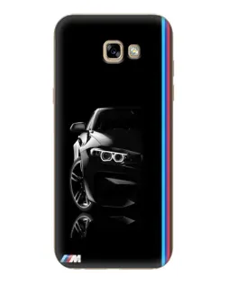 Чехол для Samsung Galaxy A7 2017 (A720, A720F) с картинкой «Силуэт BMW в темноте»