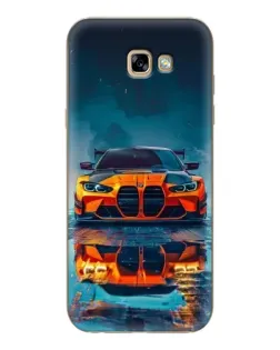Чохол для Samsung Galaxy A7 2017 (A720, A720F) з картинкою «BMW — золота емблема»