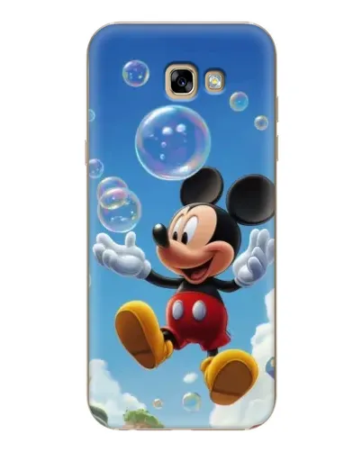 Чехол для Samsung Galaxy A7 2017 (A720, A720F) с картинкой «Mickey и мыльные пузыри»