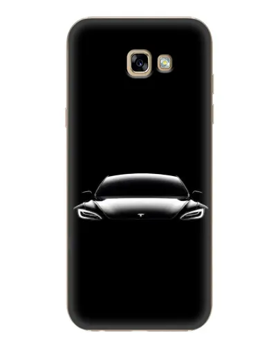 Чехол для Samsung Galaxy A7 2017 (A720, A720F) с картинкой «Фары Tesla Night»