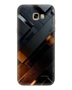 Чехол для Samsung Galaxy A7 2017 (A720, A720F) с картинкой «Черные геометрические блоки»