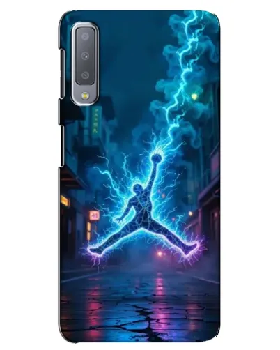 Чохол для Samsung Galaxy A7 2018 (A750) з картинкою «Jordan Gold Jumpman»