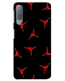 Чехол для Samsung Galaxy A7 2018 (A750) с картинкой «Jordan Red Pattern»