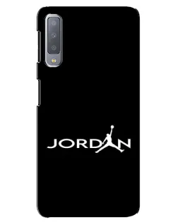 Чохол для Samsung Galaxy A7 2018 (A750) з картинкою «Jordan White Logo»