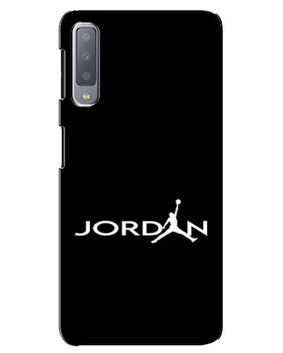 Чохол для Samsung Galaxy A7 2018 (A750) з картинкою «Jordan White Logo»