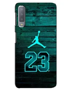 Чохол для Samsung Galaxy A7 2018 (A750) з картинкою «Jordan Cyan 23»