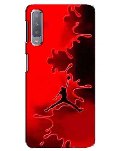 Чохол для Samsung Galaxy A7 2018 (A750) з картинкою «Jordan Red Smoke»