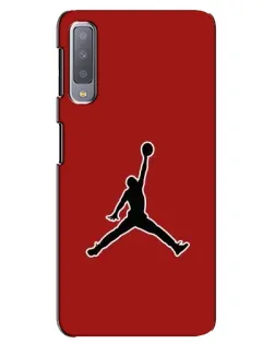 Чохол для Samsung Galaxy A7 2018 (A750) з картинкою «Jordan Red Back»