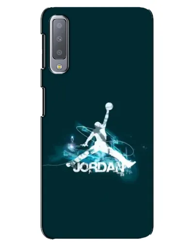 Чохол для Samsung Galaxy A7 2018 (A750) з картинкою «Jordan Blue Fire»
