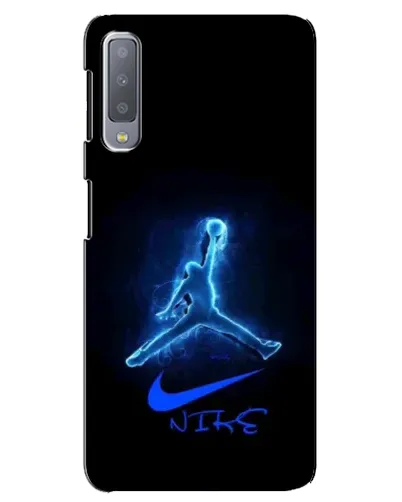 Чохол для Samsung Galaxy A7 2018 (A750) з картинкою «Jordan Neon Blue»