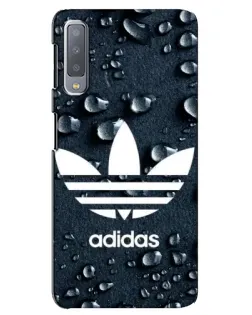 Чехол для Samsung Galaxy A7 2018 (A750) с картинкой «Adidas Trefoil Blue»