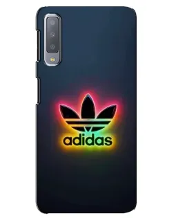 Чохол для Samsung Galaxy A7 2018 (A750) з картинкою «Неоновий Adidas»