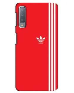 Чохол для Samsung Galaxy A7 2018 (A750) з картинкою «Червоний мінімалізм Adidas»
