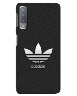 Чохол для Samsung Galaxy A7 2018 (A750) з картинкою «Adidas Карбонова текстура»