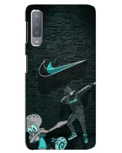 Чехол для Samsung Galaxy A7 2018 (A750) с картинкой «Спортивный арт Nike»
