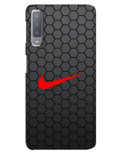 Чохол для Samsung Galaxy A7 2018 (A750) з картинкою «Nike — карбонова сітка»