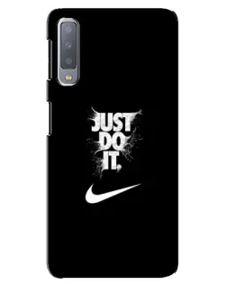 Чохол для Samsung Galaxy A7 2018 (A750) з картинкою «Текстовий принт Nike»
