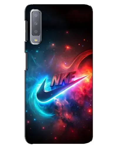 Чохол для Samsung Galaxy A7 2018 (A750) з картинкою «Вогняний логотип Nike»