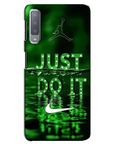 Чохол для Samsung Galaxy A7 2018 (A750) з картинкою «Зелений неоновий Nike»