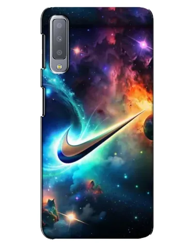 Чохол для Samsung Galaxy A7 2018 (A750) з картинкою «Космічний Nike Swoosh»