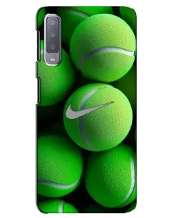 Чохол для Samsung Galaxy A7 2018 (A750) з картинкою «Тенісні м'ячі Найк»