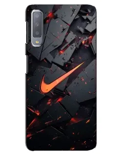 Чохол для Samsung Galaxy A7 2018 (A750) з картинкою «Nike — ефект розломів»