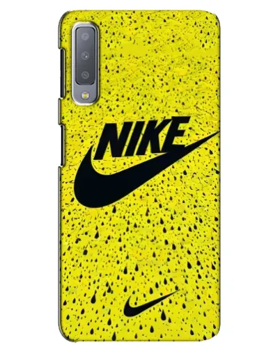 Чохол для Samsung Galaxy A7 2018 (A750) з картинкою «Жовтий текстурний Nike»