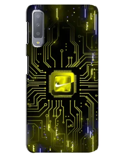 Чохол для Samsung Galaxy A7 2018 (A750) з картинкою «Nike — золота іскра»