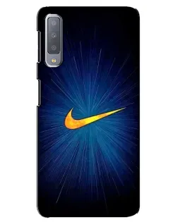Чохол для Samsung Galaxy A7 2018 (A750) з картинкою «Синій пульс Nike» Чохол для Samsung Galaxy A7 2018 (A750) з картинкою «Синій пульс Nike»