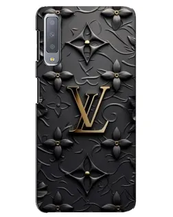 Чехол для Samsung Galaxy A7 2018 (A750) с картинкой «Кожаная текстура LV»