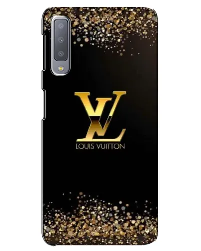 Чехол для Samsung Galaxy A7 2018 (A750) с картинкой «LV — золотые искры»