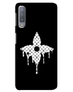 Чехол для Samsung Galaxy A7 2018 (A750) с картинкой «Цветочная монограмма»