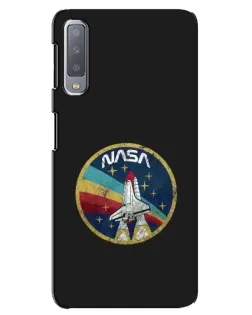 Чехол для Samsung Galaxy A7 2018 (A750) с картинкой «NASA — эмблема миссии»
